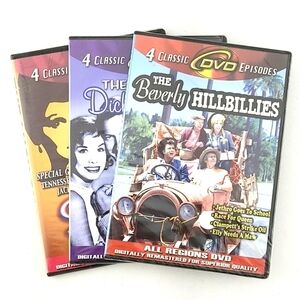 ⭐️3/ $30⭐️ 4 Classic DVD Episodes Trio Lucy Show Dick Van Dyke Beverly Billies